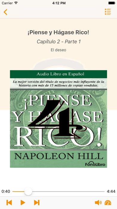 How to cancel & delete Piense y Hágase Rico - Napoleon Hill from iphone & ipad 2