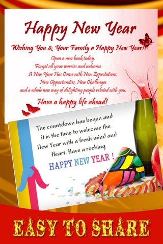 Free New Year Greeting Wallpaper screenshot 2