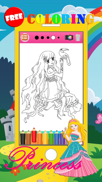 Princess Coloring Book Painting & Doodling Games 2 screenshot-3