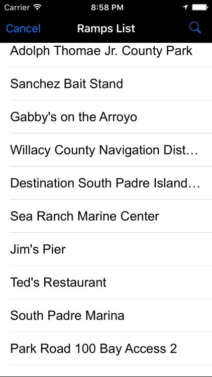Texas: Salt Water Boat Ramps