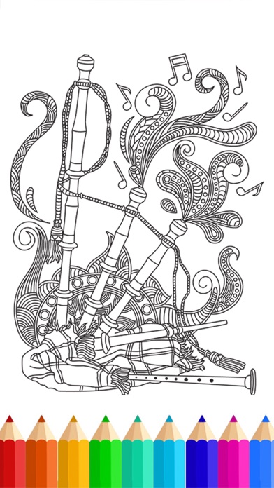 music mandala coloring pages anti stress and for relaxation app screenshot 2 for music mandala coloring pages anti stress and for relaxation