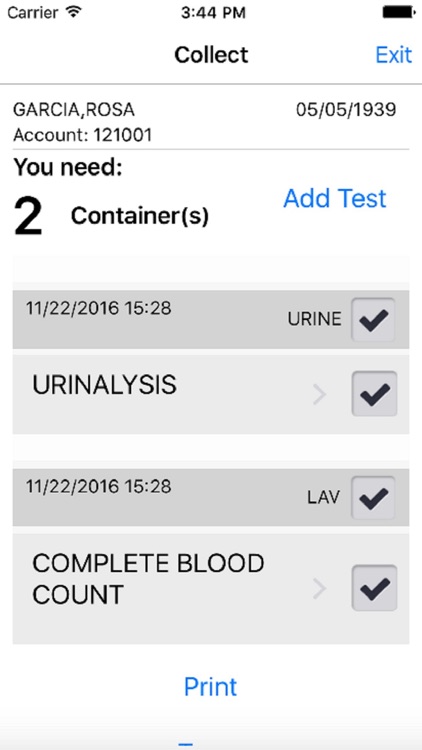 Sunquest Clinical Collect