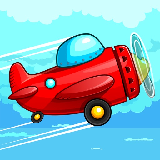 Metal Airplane Race over Skies Icon
