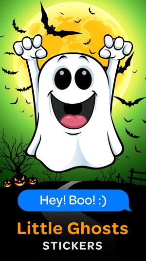 Little Ghosts  – funny Stickers Smileys 