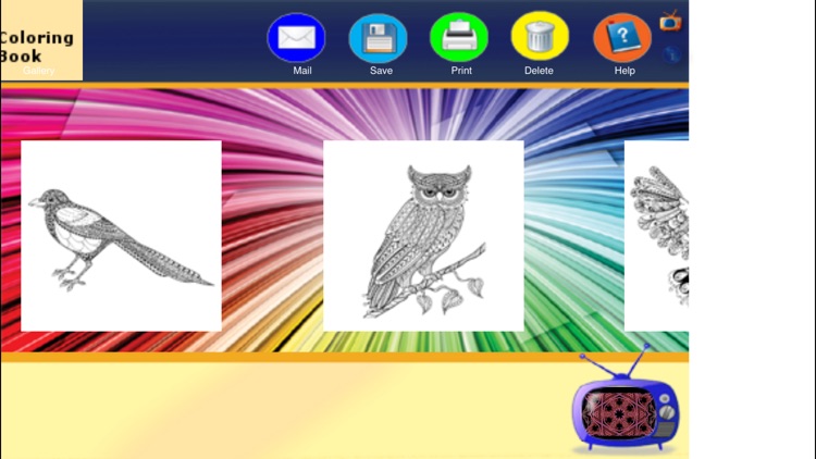 Adult Coloring Book - Animals and Birds Edition