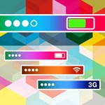 Pimp My Status Bar - Custom Top Bar Wallpapers and Colorful Backgrounds for Home Screen and Lock Screen