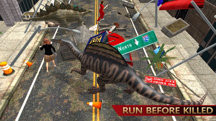 Dinosaur Attack City Hunting 2017