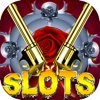Red Roses N Guns Slots Machine - Rock Hard Casino with Guitar and Music