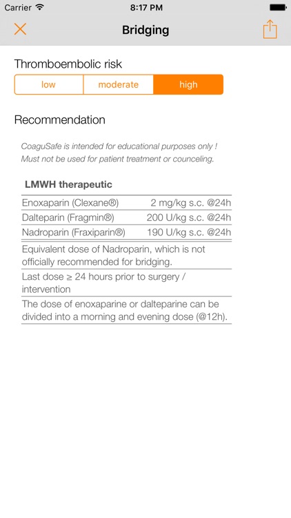 CoaguSafe - Anticoagulant screenshot-3