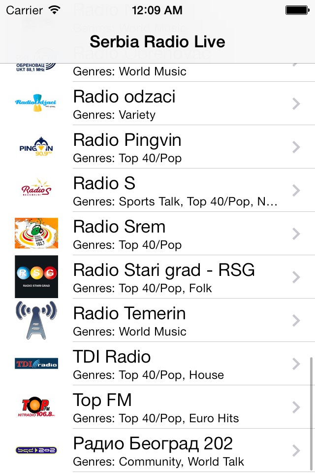 Serbia Radio Live Player (Serbian / Србија / српски радио) screenshot 2