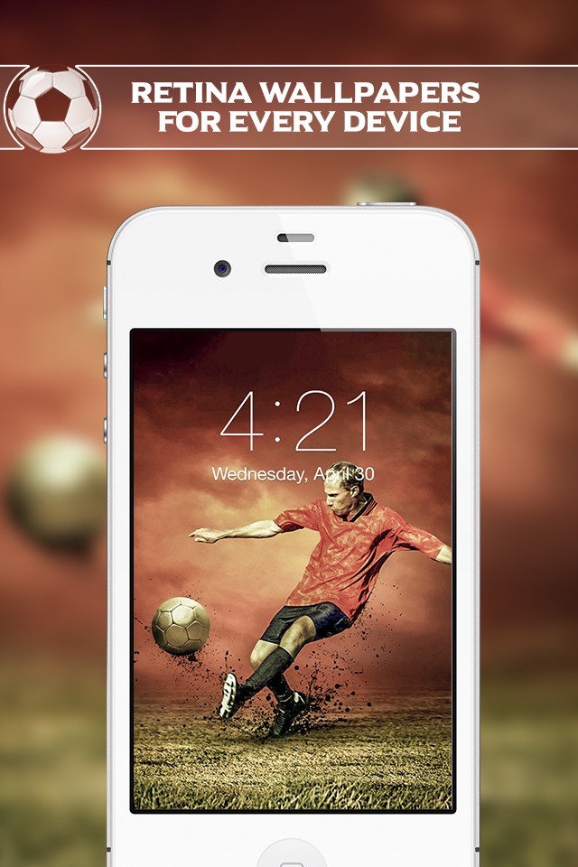Russia Soccer 2018 - Countdown & Sports Wallpapers & Backgrounds screenshot 2
