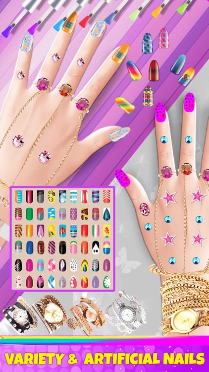 Fancy Nail Makeover Salon - Makeup & Dressup Girls Games screenshot-4