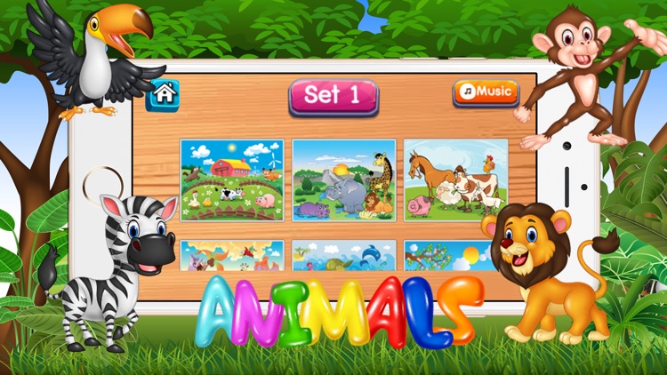 Kids Animal Puzzle For Toddlers Boys Girl Learning