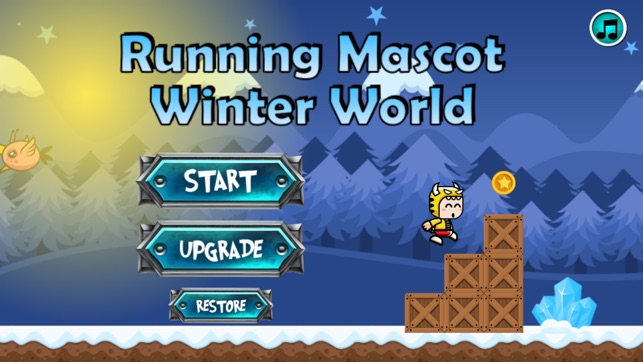 Running Mascot Winter World