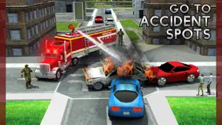 Screenshot 3 Rescate Fuego Camión Simulador Juego: 911 Bombero iphone