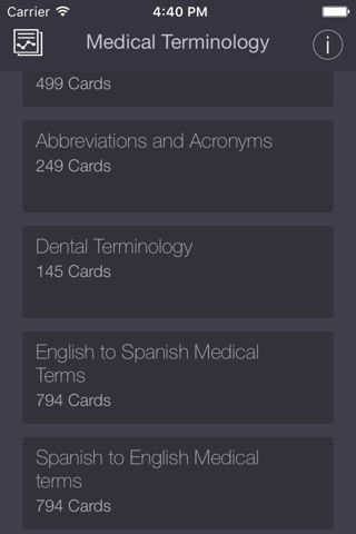 Medical/Dental Terminology & Abbreviations LITE Flashcard App screenshot 2