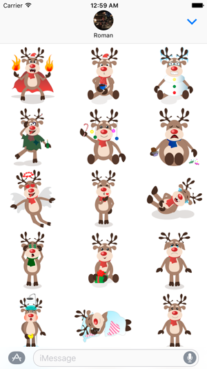 Deer Sean - christmas sticker pack