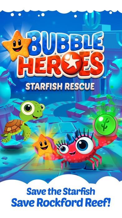 BUBBLE HEROES: STARFISH RESCUE 1.3.0 IOS GAME GIẢI TRÍ BUBBLE HEROES: STARFISH RESCUE 1.3.0 IOS