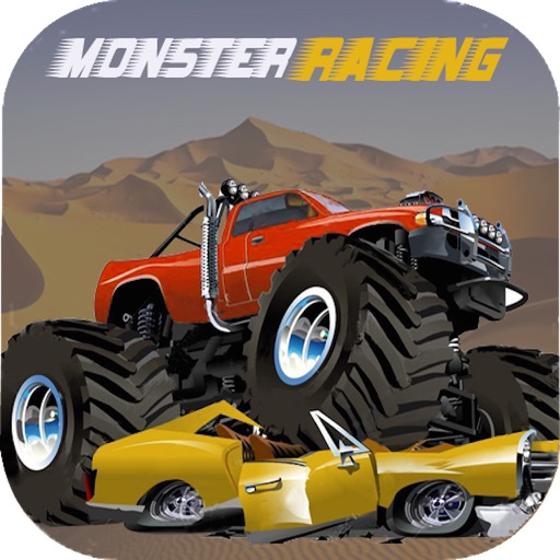 Racing car monster truck 3D Icon