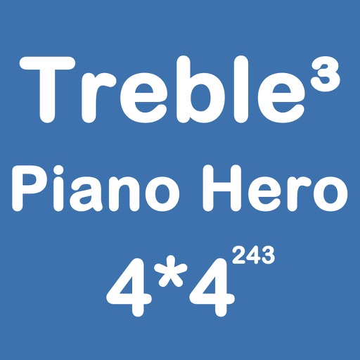 Piano Hero Treble 4X4 - Playing With Piano Music And Merging Number Block icon