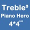 Piano Hero Treble 4X4 - Playing With Piano Music And Merging Number Block