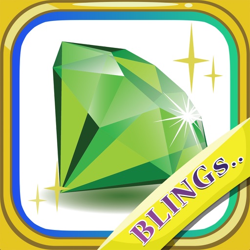 Jewels Flick - Test Your Finger Speed Puzzle Game for FREE ! Icon