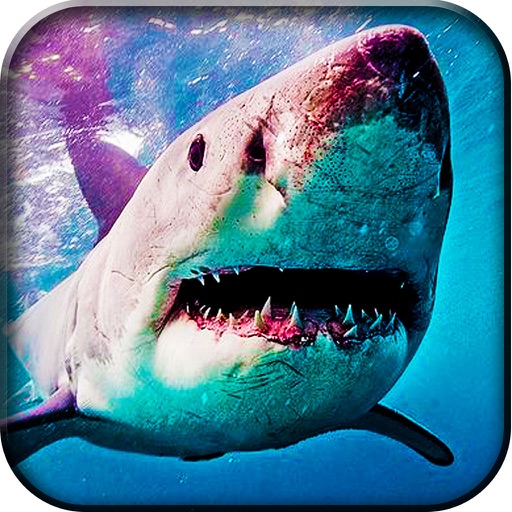 Deep Sea Hungry White Great Shark Hunt Simulator - Under-Water Shark Attack World Shooting Revenge Icon