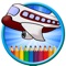 Coloring Book Airplane Fun Game For Kids