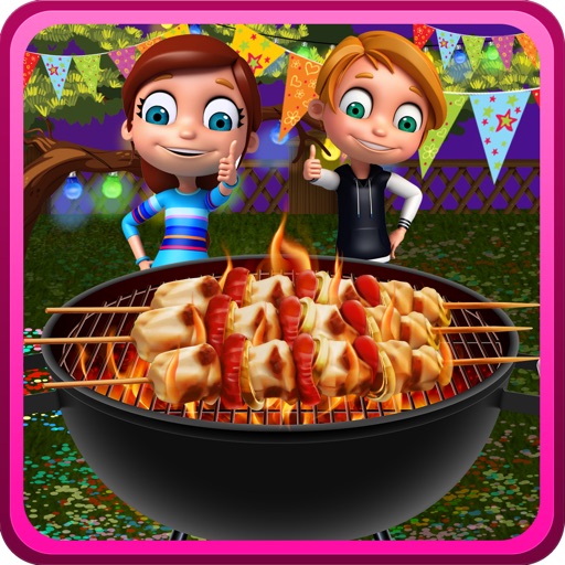 Backyard bonfire party – Crazy bbq grill cooking