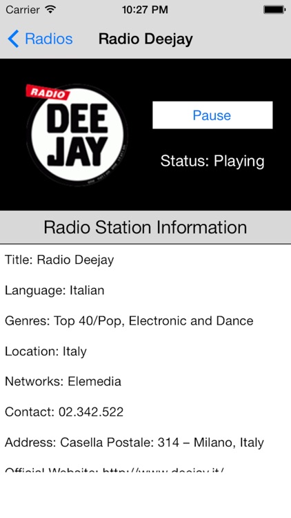 Italy Radio Live Player (Italian/Italia/italiana) screenshot-3
