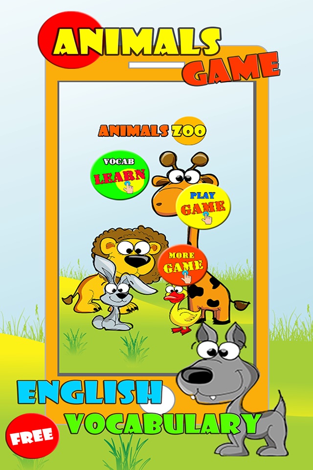 Animals Word Matching Games For Kids screenshot 2