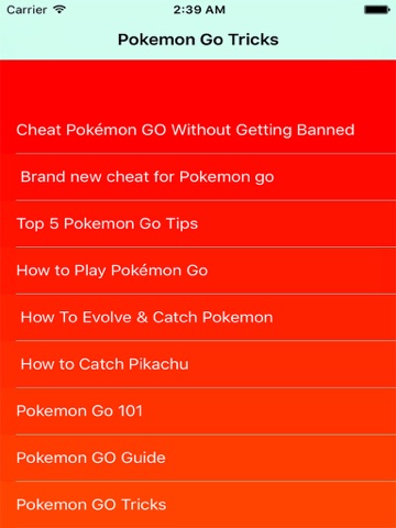Guide for Pokemon Go - cheats tips & tricks - náhled