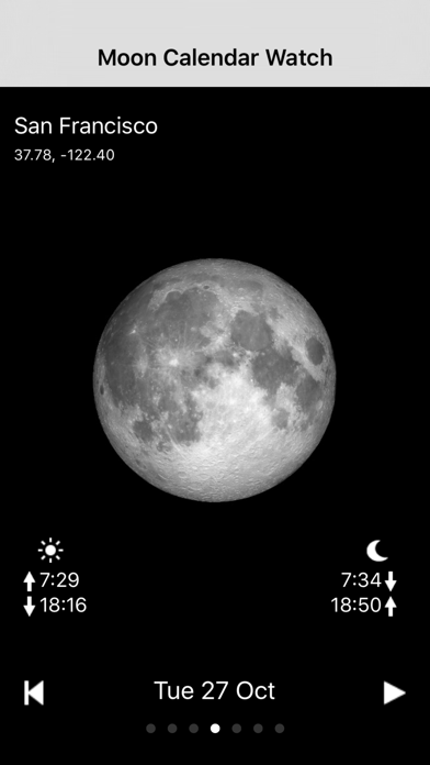 Moon Calendar Watch Screenshot 3
