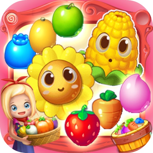 Crazy Garden Mania - Angry Fruit Match 3 Icon