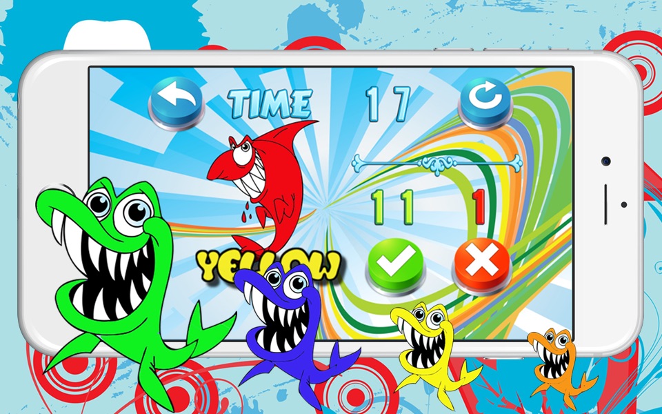 Sharks Coloring Quiz Puzzle Baby Kids 2 3 4 Years screenshot 2
