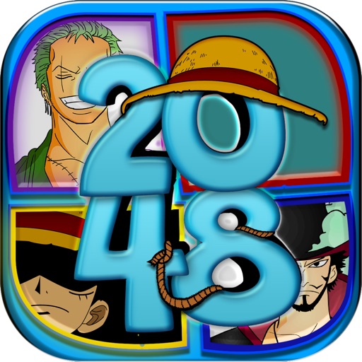 2048 + UNDO Manga & Anime Puzzle -"for One Piece"