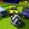 4x4 Play Soccer with Car & Bus in Indoor Stadium