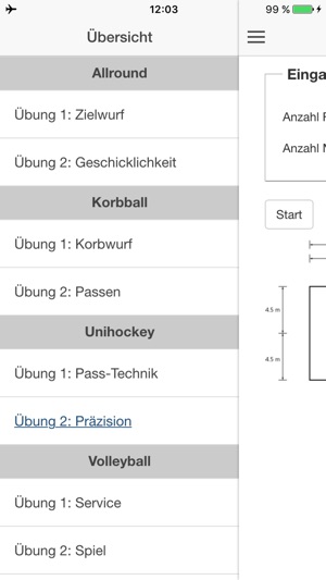 Fachtest Trainings-App