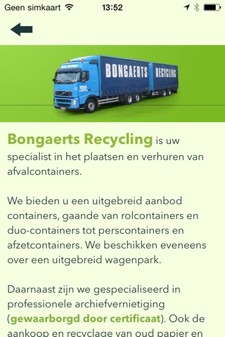 Bongaerts Recycling screenshot 2