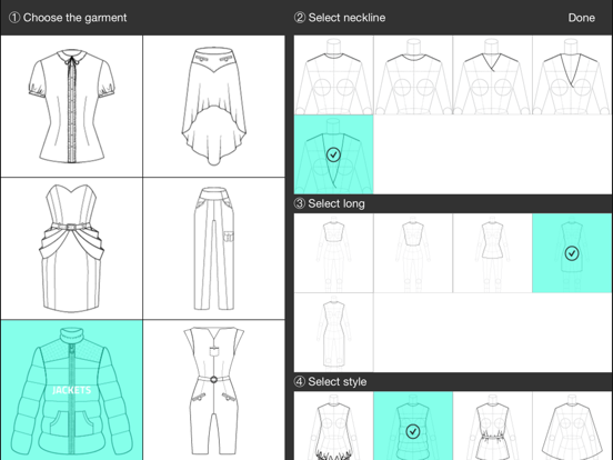 Screenshot #4 pour Fashion Design FlatSketch