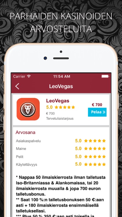 Suomi Kasino: mobiili & netti casino bonuskoodi