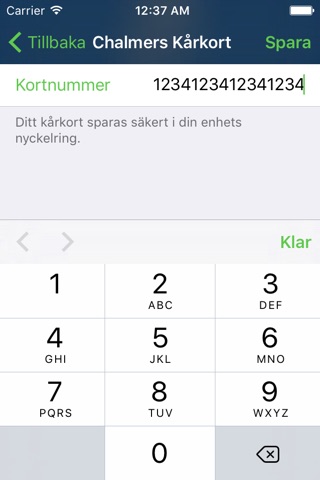Chalmers Kårkort screenshot 4