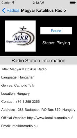 Game screenshot Hungary Radio Live Player (Magyarország rádió) apk