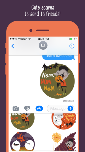 Spooky Cute Halloween Emoji Stickers(圖2)-速報App