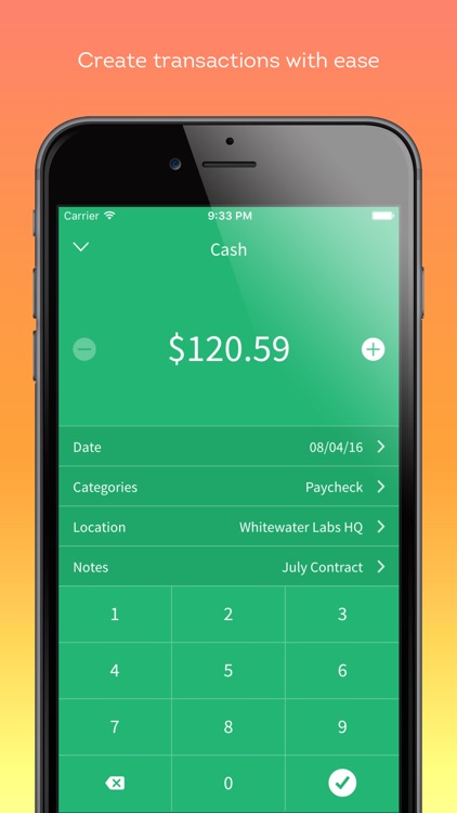 Track spending and manage personal finances with Moni (checkbook)