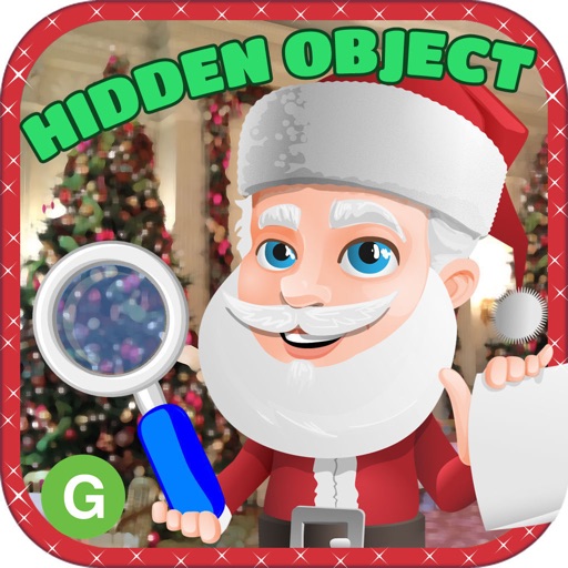 Christmas Hidden Object Santa Icon