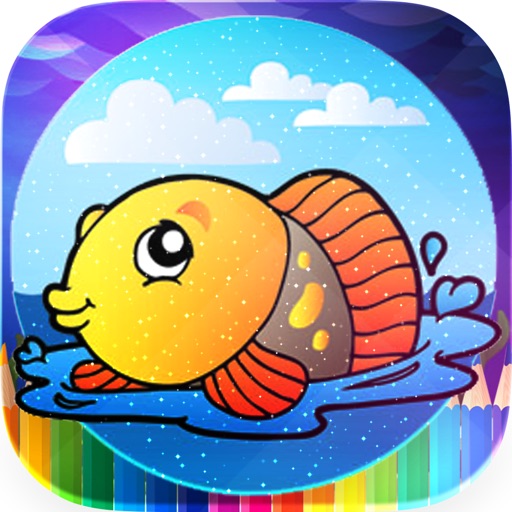 Sea Animals Coloring Pages iOS App