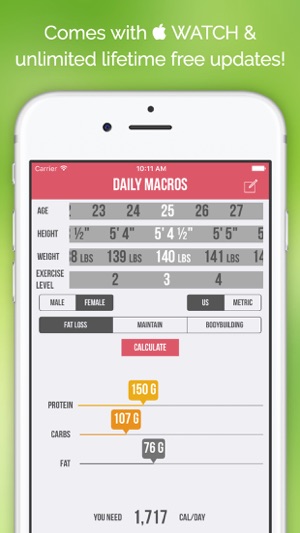 Daily Macros - Harris Benedict Formula Based Carb, Protein, (圖5)-速報App