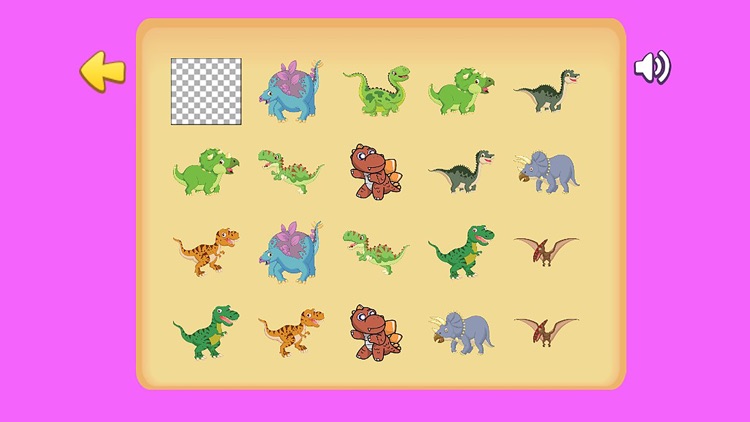 Dinosaurs Match Game for Kids brain training game For Toddlers