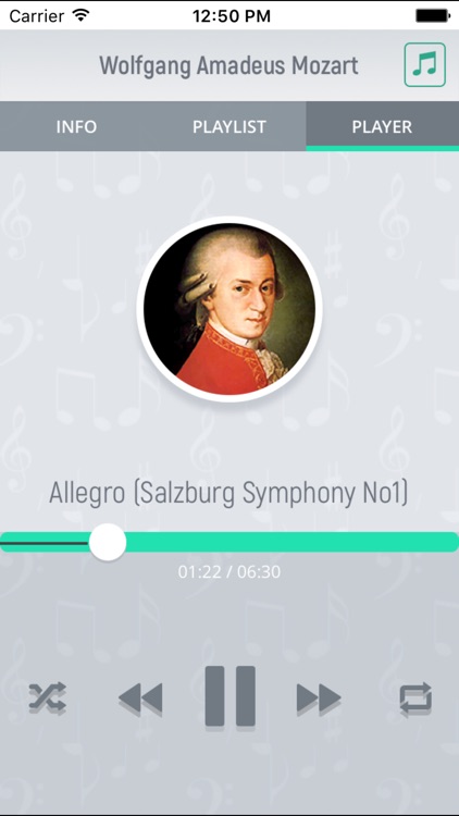 Wolfgang Mozart - Classical Music Full screenshot-3